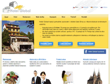 Tablet Screenshot of hotel-global.cz